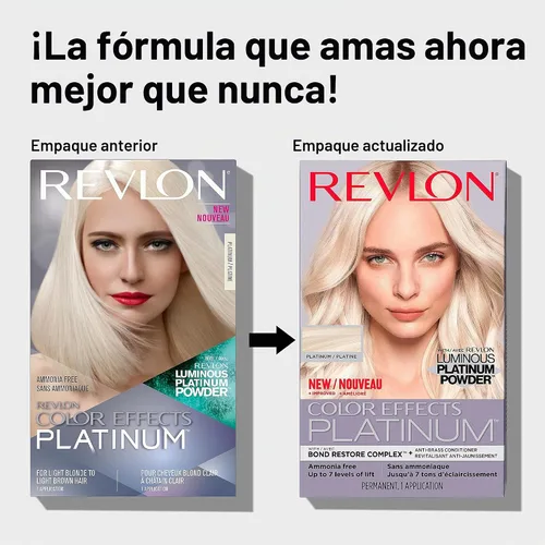 Vista 8 de Revlon Color Effects - Kit de resaltado permanente, sin amoníaco ni parabenos, 60 platino, 8 onzas (paquete de 1)