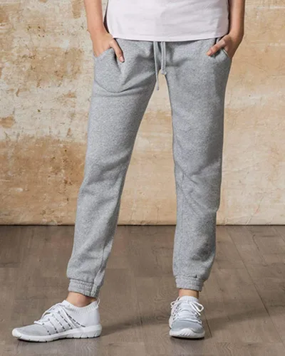 Vista 2 de MV Sport Jamie Angel - Pantalones deportivos de forro polar para mujer, Stonewash, S