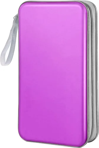 Vista 17 de Funda para CD, capacidad 80, con función atril, para almacenamiento de DVD, VCD y Blu-ray (Blanco)