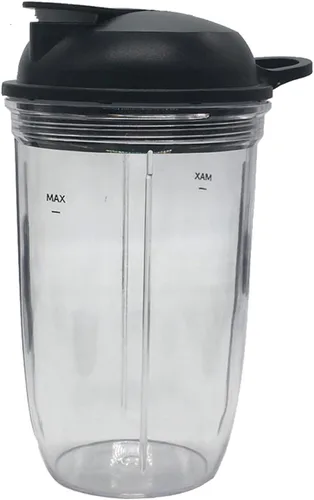 Vista 5 de Jarra personal de repuesto para exprimidor de 18 onzas (paquete de 2 unidades) compatible con NutriBullet Blender Combo