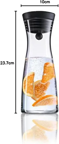 Vista 6 de WMF Jarra de Agua Básica 0,75L Altura 9.3 in Close-Up Cierre Glasss Cromargan® Acero Inoxidable