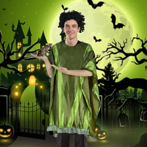 Vista 2 de Bruno Costume for Adult, Bruno Cosplay Costume Cloak Cape Halloween Robe Suit Outfit Dress up for Men Women,with Wig