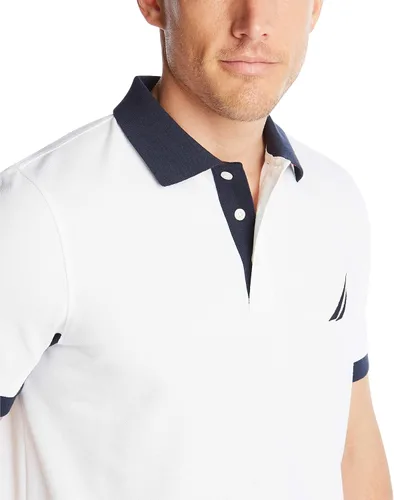 Vista 5 de Nautica - Camiseta estilo polo para hombre, de manga corta, ajuste clásico