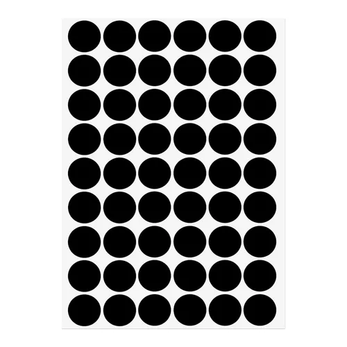 Vista 23 de uxcell 1 Hoja/140 Piezas de Pegatinas para Cubrir Agujeros de Tornillo, 12 mm de Diámetro, PVC Autoadhesivas, Tapas a Prueba de Polvo para Muebles