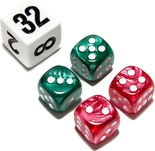 Vista 21 de Bello juegos Deluxe dados de imitación de mármol sets-black/, Azul, 5/8