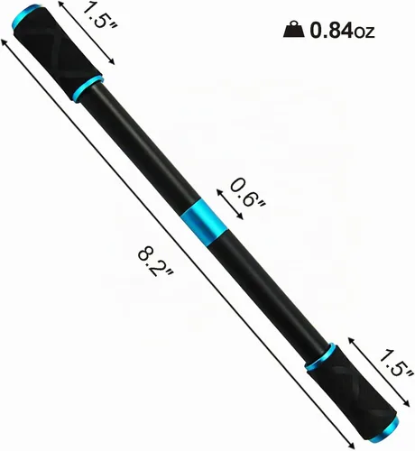 Vista 5 de Penspinning Bolígrafos Mods Spinning Mods Spin Light Stick para principiantes, negro y azul