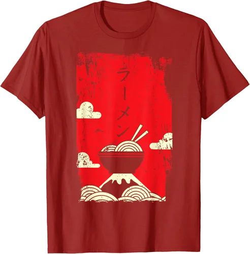 Vista 73 de Ramen Noodles Camiseta de arte japonés, Negro