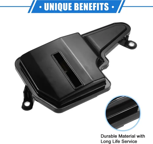 Vista 4 de Kit de filtro de transmisión automática compatible con Mazda 3 2012-2024 para Mazda 6 2014-2021, filtro de transmisión de motor negro de plástico