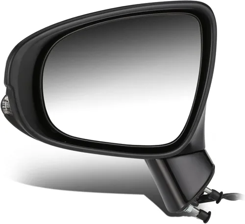 Vista 6 de DNA Motoring OEM-MR-LX1320159 - Espejo de visión de la puerta del lado del conductor con luz de charco de señal de giro de memoria compatible