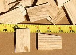Vista 2 de Cuñas de mango de madera para mangos de hachas (pequeño)