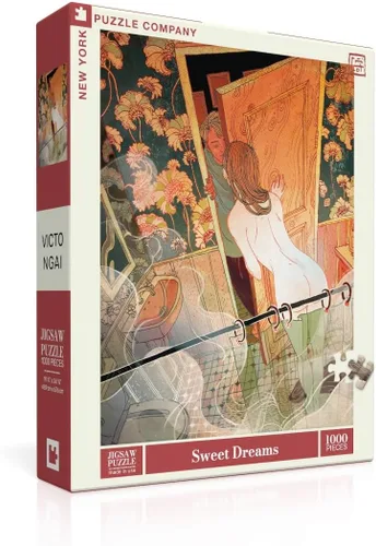 Vista 8 de New York Puzzle Company - Victo Ngai Cazuela - Rompecabezas de 500 piezas para noches de juego familiares por Victo Ngai