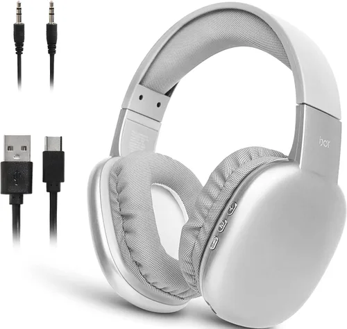 Vista 9 de iJoy - Auriculares ultra inalámbricos con micrófono, auriculares Bluetooth inalámbricos recargables sobre la oreja con 10 horas de reproducción