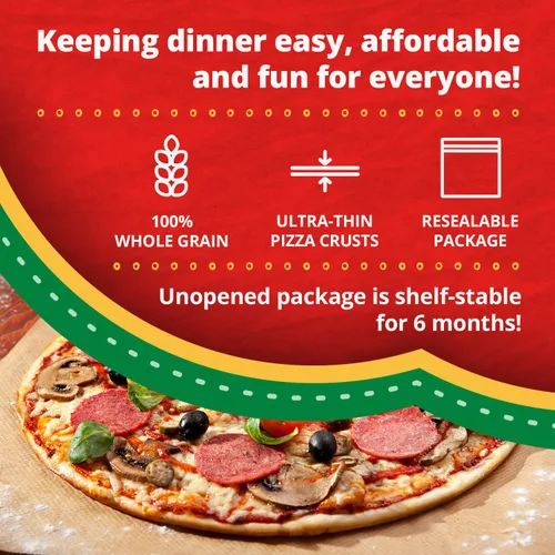 Vista 3 de Golden Home Bakery Products - Corteza de pizza ultrafina, 12 pulgadas (paquete de 3)
