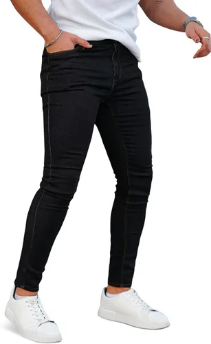 Vista 3 de Jeans Gingtto ajustados, desgastados, para hombre