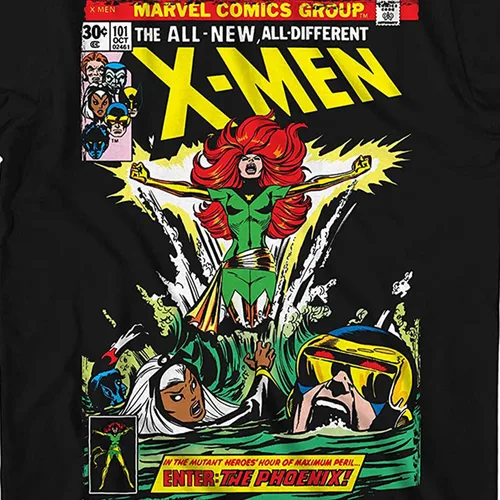 Vista 2 de Marvel Mens Comics Group Shirt - X-Men Wolverine Mens Tee - Throwback Classic T-Shirt
