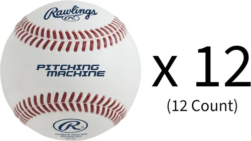Vista 3 de Rawlings Ultimate Practice Technology Baseballs Pitching Machine RUP-PM Flat Seam Practice Use 12 Count