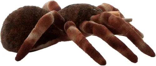 Vista 3 de The Petting Zoo Tarántula de peluche, regalos para niños, animales salvajes del zoológico Onez, juguete de peluche de tarántula sentado de 12