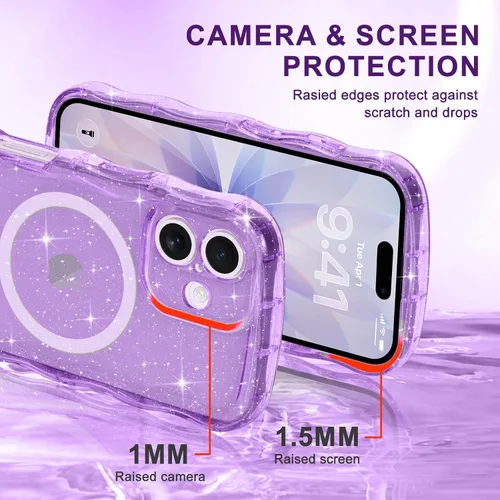 Vista 187 de Pepmune Funda magnética para iPhone 17 Pro Max, color rosa