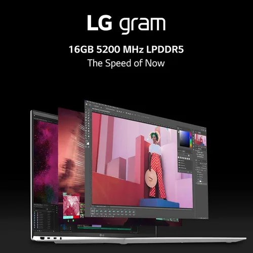 Vista 22 de LG gram (2022) Laptop 15Z90Q con pantalla táctil de 15.6", Intel Core i7 de 12ª generación, 16 GB de RAM, SSD de 512 GB, Windows 11, Gris