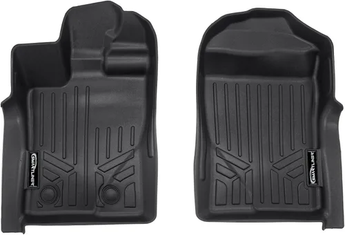 Vista 18 de SMARTLINER Juego de tapetes de piso de primera fila para Ford Ranger 2015-2018