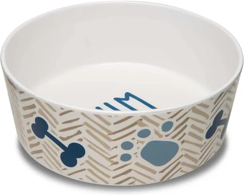 Vista 10 de Loving Pets Dolce Moderno Cuenco para Perros con Aspecto de Cerámica – Cuenco Moderno de Melamina para Comida de Perros y Cuenco de Agua para Perros