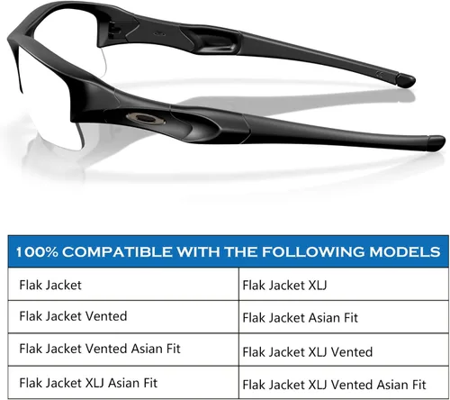 Vista 3 de Kits de goma de repuesto para gafas Oakley Flak Jacket Flak Jacket XLJ