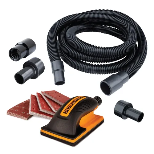 Vista 8 de POWERTEC 7-Piece PSA Sanding Block Kit, PE Foam (72560) Includes Assorted Profiles for Flat, Curved & Detailed Sanding, Compatible with PSA