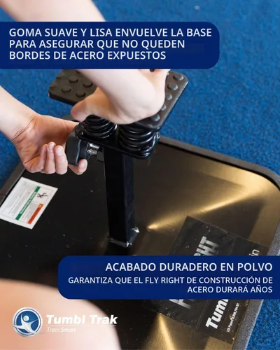 Vista 5 de Tumbl Trak Fly Right - Entrenador de equilibrio y flexibilidad para animadores Negro