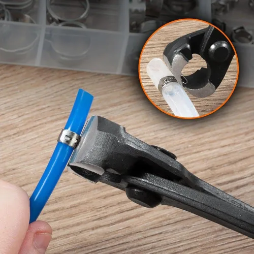 Vista 5 de SPEEDWOX - Pinza para manguera de oreja de 10 pulgadas, mordaza estándar Cinch Clamp Removal Tool, Ear Clamp Pincers, Crimping Tool Crimper Tool