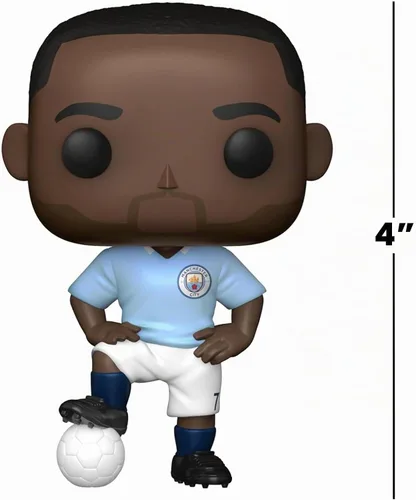 Vista 3 de Funko Fútbol POP: Manchester City - Raheem Sterling, Multicolor