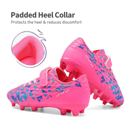 Vista 4 de DREAM PAIRS Zapatos de fútbol para niños y niñas, zapatos de fútbol para niños pequeñosniños grandes