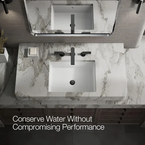 Vista 11 de Kohler 73060-4-BL Composed Grifo de lavabo de baño con manijas de palanca, 1.2 gpm, negro mate