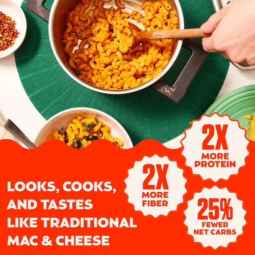 Vista 3 de Banza Shells and Vegan Cheddar Mac con pasta de garbanzos, 5.5 onzas