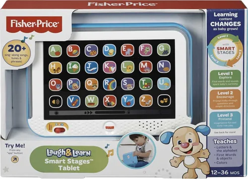 Vista 6 de Tablet Smart Laugh and Learn de Fisher-Price Laugh, Azul