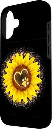 Vista 2 de Sunflower Paw Cat Dog Heart Case for iPhone 16
