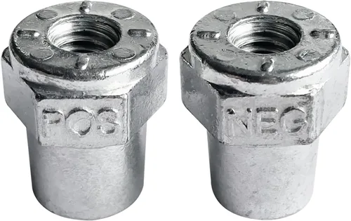 Vista 10 de Ampper 3/8"-16 rosca hembra de terminal de batería de latón adaptador de poste de terminal de batería postes de carga para extensión de perno
