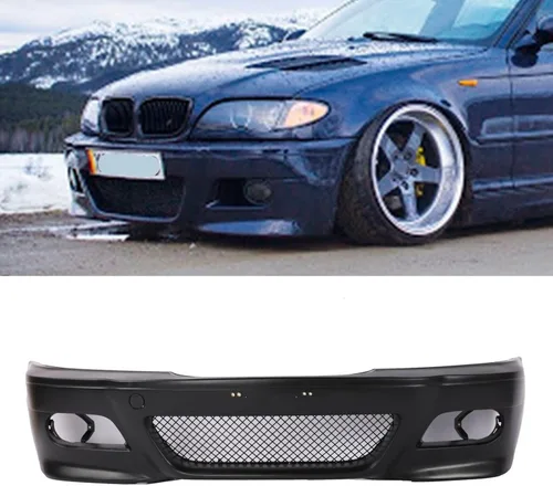 Vista 6 de PENSUN Fundas de parachoques delantero estilo M3 para BMW E46 SEDAN Wagon 1999-2005