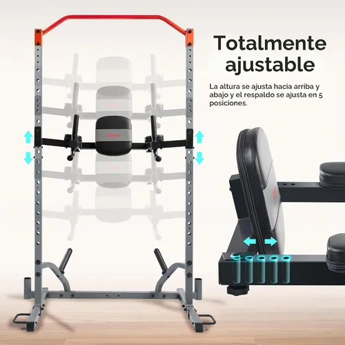 Vista 3 de Sunny Health & Fitness Power Cage Squat Rack Attachments for Home Gym