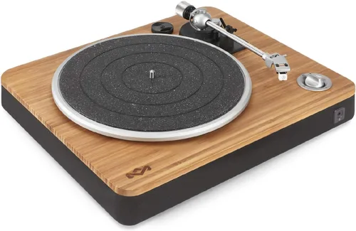 Vista 8 de House of Marley Stir It Up - Tocadiscos inalámbrico Bluetooth – Tocadiscos de bambú hecho de forma sostenible, tela de rebobinado reciclada, sonido
