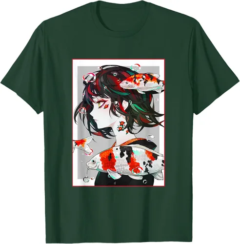 Vista 67 de Camiseta de anime anime japonés estético Otaku Negro