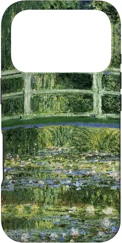 Vista 30 de Monets - Carcasa para iPhone 17 con diseño de lirios de agua y puente japonés