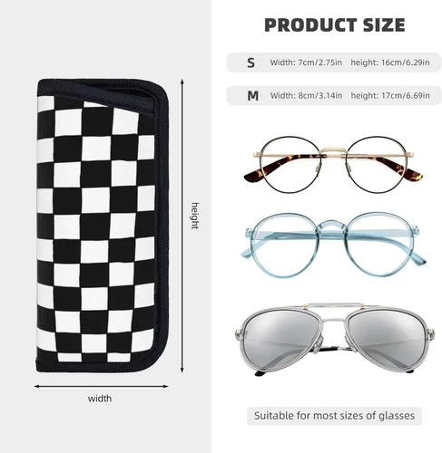 Vista 5 de Giinly Estuche para gafas de sol para gafas de sol, bolsa suave, funda delgada para gafas portátiles