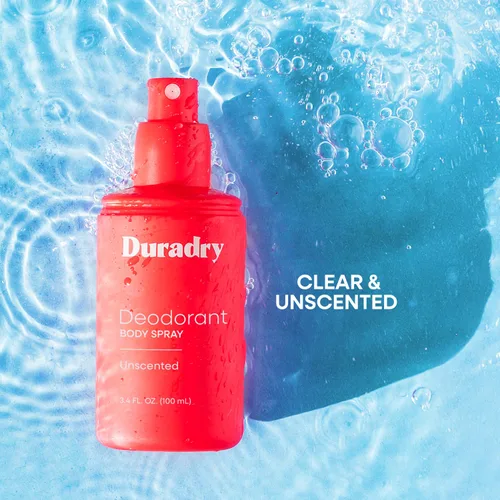 Vista 3 de Duradry Desodorante sin aluminio para hombres y mujeres – Desodorante sin perfume para todo el cuerpo, neutralizador de olores natural, transparente