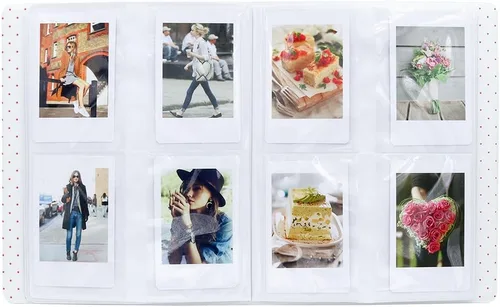 Vista 6 de Álbum de fotos Ablus pequeño con 128 bolsillos para fotos de cámaras instantáneas Fujifilm Instax Mini 7s 8 8+ 9 25 26 50s 70 90 y tarjetas