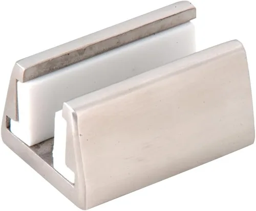Vista 5 de C.R. LAURENCE HYD03BN CRL - Kit de guía de piso para puerta corrediza Hydroslide de níquel cepillado