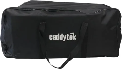 Vista 3 de CaddyTek Bolsa de transporte para carrito de golf, funda de viaje plegable para carritos de empuje, se adapta a la mayoría de modelos de 3 ruedas