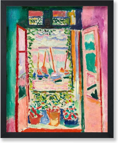 Vista 27 de Poster Master Póster Vintage de Henri Matisse – Impresión Retro de Fauvismo – Regalo para Artista, Inauguración de Casa – La Ventana, Maceta
