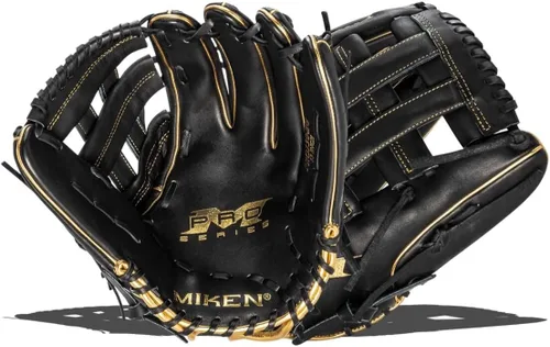 Vista 12 de Miken Pro Series - Guantes de sóftbol de lanzamiento lento, 13 pulgadas, blanco/rojo