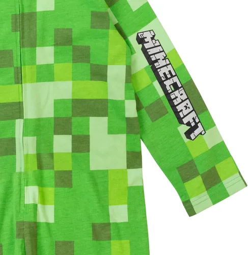 Vista 7 de Minecraft Enterizo de disfraz con cremallera para niños