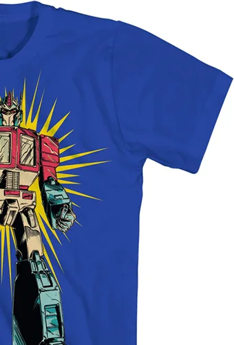 Vista 5 de Transformers Hasbro - Camisa para hombre, Optimus, Megatron, Bumblebee, camiseta clásica con estampado cruzado